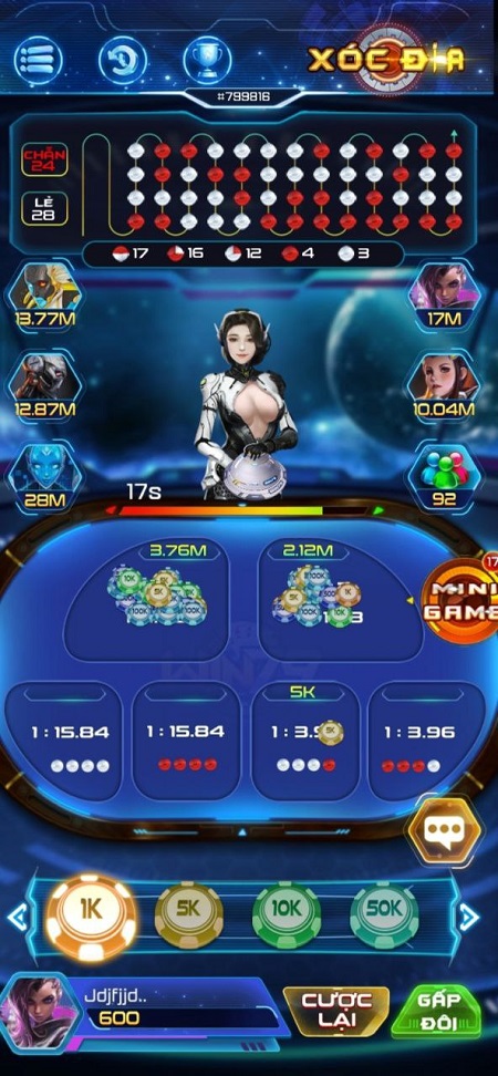 game xóc đĩa ăn tiền