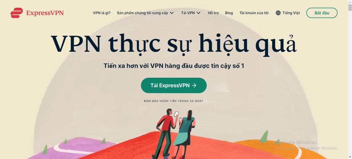 Trang chủ ExpressVPN